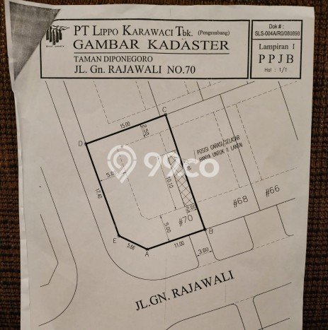 Dijual Tanah Lokasi Lippo Karawaci, Tangerang Seluas 331m2 Dijual Tanah Lokasi Lippo Karawaci, Tangerang Seluas 331m2