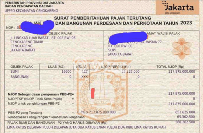 Tanah untuk Dijual di Cengkareng Jakarta Barat Luas 16600m2 Tanah untuk Dijual di Cengkareng Jakarta Barat Luas 16600m2