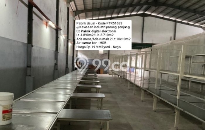 Gudang Dijual di Parung Panjang Bogor dengan Luas Bangunan 3m2 Gudang Dijual di Parung Panjang Bogor dengan Luas Bangunan 3m2