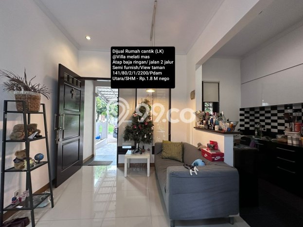 Rumah Minimalis 2 KT di Serpong Villa Melati Mas Tangerang Selatan Semi Furnished Rumah Minimalis 2 KT di Serpong Villa Melati Mas Tangerang Selatan Semi Furnished