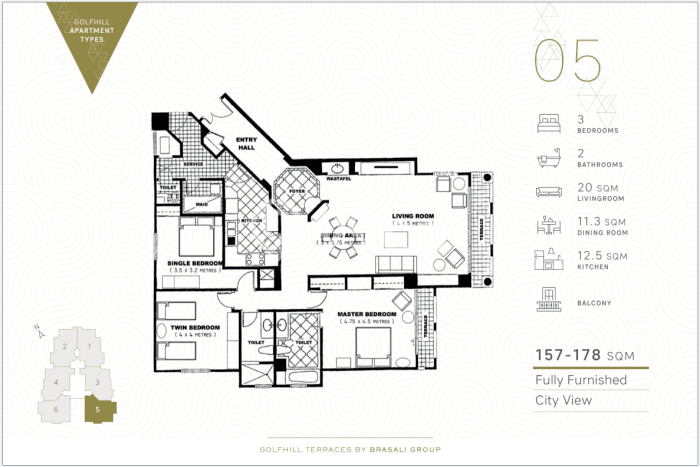 Dijual Apartemen Luxury di Pondok Indah 3 Kamar & 2 Kamar Mandi Dijual Apartemen Luxury di Pondok Indah 3 Kamar & 2 Kamar Mandi
