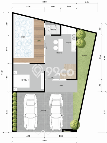 Vila di , Ukuran 127m2m², Area Strategis untuk usaha Vila di , Ukuran 127m2m², Area Strategis untuk usaha