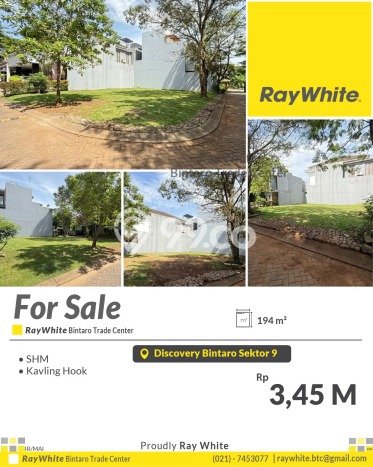 Tanah Siap Bangun Dijual di Tangerang Selatan Punya Luas 194m2 Tanah Siap Bangun Dijual di Tangerang Selatan Punya Luas 194m2