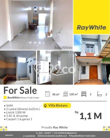 Jual Rumah Strategis Bagus Punya 3 KT di Pondok Aren Tangerang Selatan SHM Jual Rumah Strategis Bagus Punya 3 KT di Pondok Aren Tangerang Selatan SHM