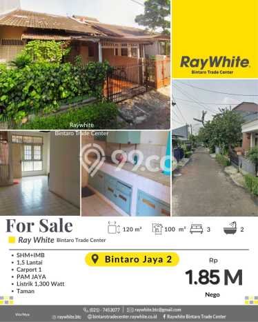 Rumah Modern 3 KT LT 120m2 di Bintaro Rumah Modern 3 KT LT 120m2 di Bintaro