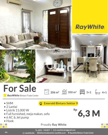 For Sale! Premium House LT 206m2 Desain Elegan di Bintaro For Sale! Premium House LT 206m2 Desain Elegan di Bintaro