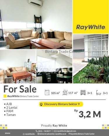 For Sale! Luxury House LT 105m2 Desain Modern di Bintaro For Sale! Luxury House LT 105m2 Desain Modern di Bintaro