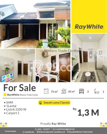 Rumah Modern Minimalis 2 Kamar Siap Huni di Ciputat Rumah Modern Minimalis 2 Kamar Siap Huni di Ciputat