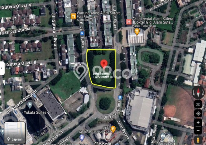 Untuk Dijual Tanah di Tangerang, Luas 5000m2 - Untuk Dijual Tanah di Tangerang, Luas 5000m2 -