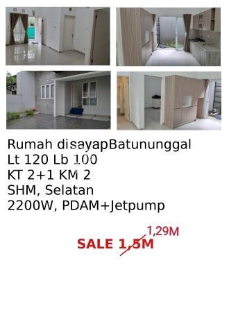 Jual Rumah Favorit Siap Huni LB 50m2 di Batununggal, Bandung Jual Rumah Favorit Siap Huni LB 50m2 di Batununggal, Bandung