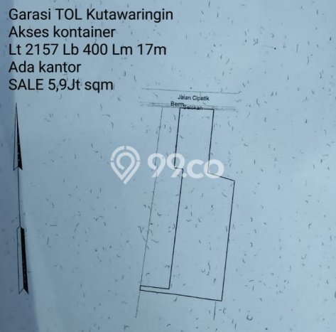Gudang Dijual Lokasi Emas di Kutawaringin Luas 550m2 Gudang Dijual Lokasi Emas di Kutawaringin Luas 550m2