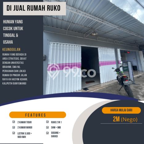 Rumah Modern Cantik 2 Kamar Siap Huni di Banyuwangi Rumah Modern Cantik 2 Kamar Siap Huni di Banyuwangi