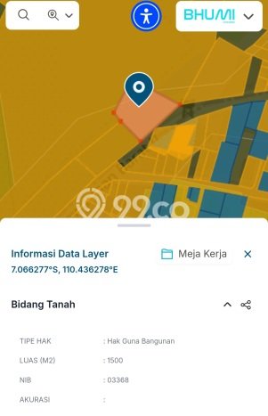Tanah Dijual Lokasi Tembalang, Semarang Luas 1500m2 Legalitas Aman Tanah Dijual Lokasi Tembalang, Semarang Luas 1500m2 Legalitas Aman