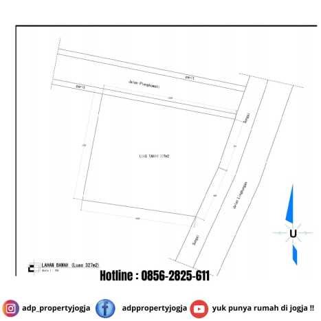 Tanah untuk Dijual Lokasi Depok, Sleman Luas 327m2 SHM Tanah untuk Dijual Lokasi Depok, Sleman Luas 327m2 SHM