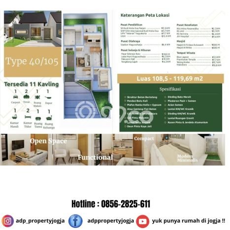 Rumah Modern Cantik 2 KT Siap Huni di Kalasan Rumah Modern Cantik 2 KT Siap Huni di Kalasan