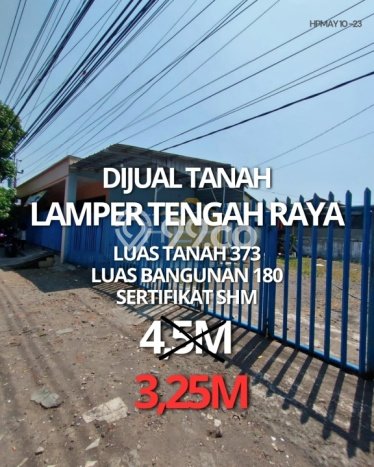 Untuk Dijual! Gudang di Lamper Semarang LT 373m2 / LB 160m2 Kawasan Strategis Untuk Dijual! Gudang di Lamper Semarang LT 373m2 / LB 160m2 Kawasan Strategis