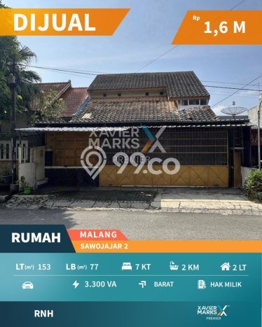 Jual Rumah Modern 7 KT di Sawojajar, Malang Jual Rumah Modern 7 KT di Sawojajar, Malang