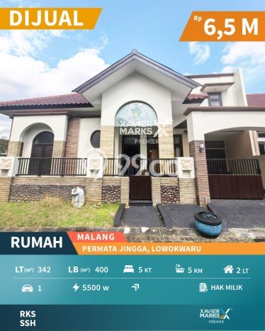 Rumah Mewah LB 400m2 Siap Huni Desain Elegan di Malang Kota, Malang Rumah Mewah LB 400m2 Siap Huni Desain Elegan di Malang Kota, Malang