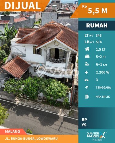 Rumah Eksklusif Dijual LT 343m2 di Lowokwaru, Malang Rumah Eksklusif Dijual LT 343m2 di Lowokwaru, Malang