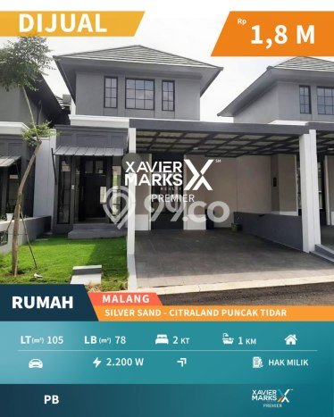 Dijual Rumah Eksklusif 2 KT di Villa Puncak Tidar, Malang Dijual Rumah Eksklusif 2 KT di Villa Puncak Tidar, Malang