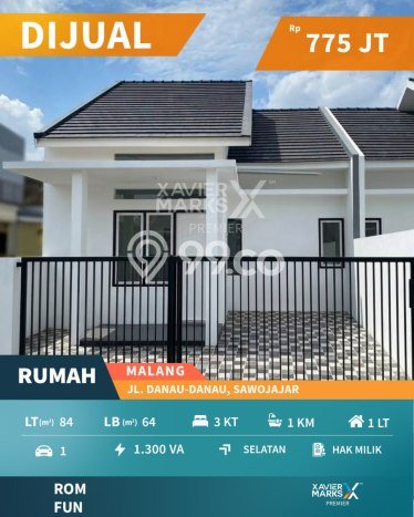 Hunian Nyaman Asri 3 KT Siap Pakai di Sawojajar Malang Hunian Nyaman Asri 3 KT Siap Pakai di Sawojajar Malang