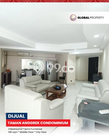 Apartemen Modern Dijual di Grogol Petamburan, Jakarta Barat Dilengkapi 3 KT dan 2 KM Apartemen Modern Dijual di Grogol Petamburan, Jakarta Barat Dilengkapi 3 KT dan 2 KM