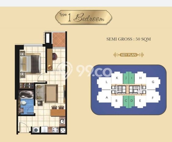 Apartemen Modern Dijual di Grogol Petamburan, Jakarta Barat Punya 1 KT / 1 Kamar Mandi Apartemen Modern Dijual di Grogol Petamburan, Jakarta Barat Punya 1 KT / 1 Kamar Mandi