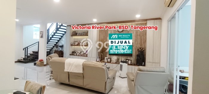 Rumah Mewah LB 240m2 Siap Huni Desain Elegan di BSD Victoria Park Lane, Tangerang Rumah Mewah LB 240m2 Siap Huni Desain Elegan di BSD Victoria Park Lane, Tangerang