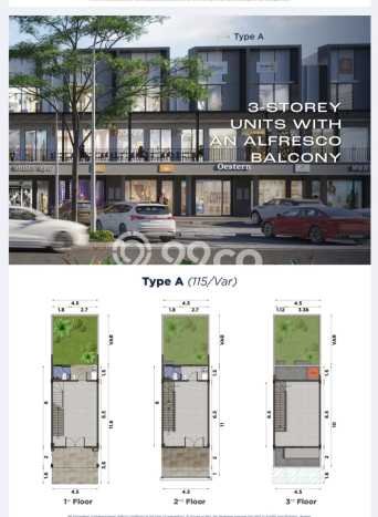 Unit Ruko Dijual di Bekasi LT 115m2 & LB 108m2 Unit Ruko Dijual di Bekasi LT 115m2 & LB 108m2