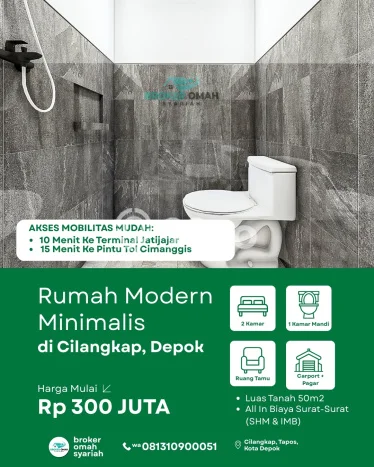 Rumah Budget Terbaik Siap Huni di Tapos LT 50m2 Rumah Budget Terbaik Siap Huni di Tapos LT 50m2