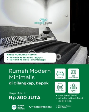 Rumah Budget Terbaik Siap Huni di Tapos LT 50m2 Rumah Budget Terbaik Siap Huni di Tapos LT 50m2