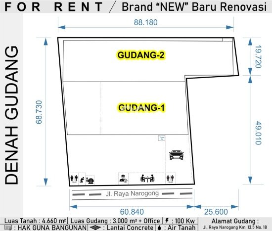 Gudang Exclusive 3000m2 Lengkap Kantor Parkir luas Jl Raya Narogong Bekasi Gudang Exclusive 3000m2 Lengkap Kantor Parkir luas Jl Raya Narogong Bekasi
