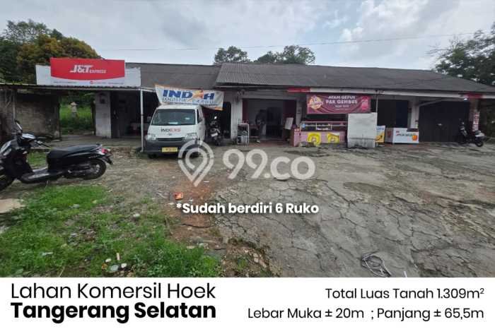 Dijual Tanah di Tangerang, Luas 1309m2 - Dijual Tanah di Tangerang, Luas 1309m2 -