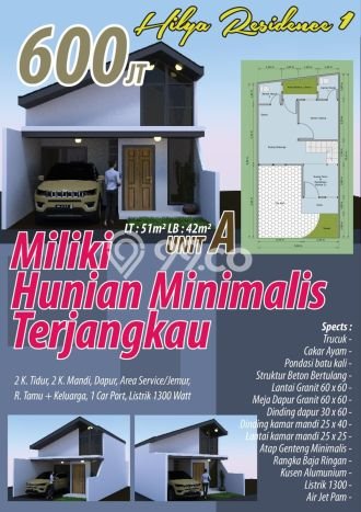 Hunian Cantik Minimalis Lb 70m2 di Ciracas, Jakarta Timur Hunian Cantik Minimalis Lb 70m2 di Ciracas, Jakarta Timur