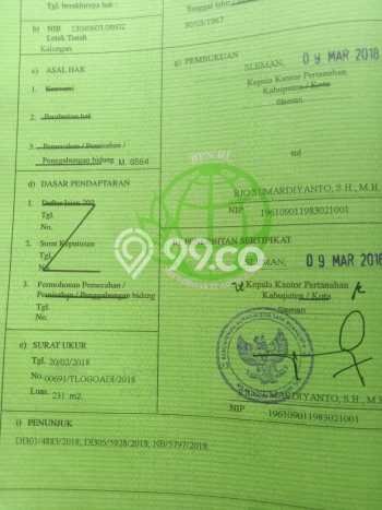 Dijual Tanah di Mlati Sleman Luas 231m2 SHM Dijual Tanah di Mlati Sleman Luas 231m2 SHM