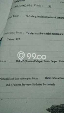 Tanah Kavling untuk Dijual di Tempel Sleman 184m2 Tanah Kavling untuk Dijual di Tempel Sleman 184m2