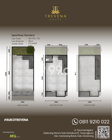 Ruko Premium Kawasan Cikarang, Luas 86m², Area Komersial Ruko Premium Kawasan Cikarang, Luas 86m², Area Komersial