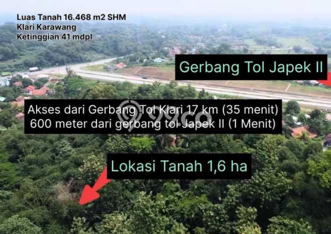 Tanah Kavling di Karawang Timur Dijual dengan Luas 16468m2 Tanah Kavling di Karawang Timur Dijual dengan Luas 16468m2