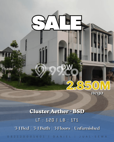 Ready to Use! Premium House LT 120m2 Desain Modern di BSD Green Wich Ready to Use! Premium House LT 120m2 Desain Modern di BSD Green Wich