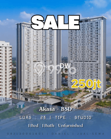 Siap Milik Apartemen 0 Kamar Tidur, 1 Kamar Mandi di BSD, Tangerang Selatan Siap Milik Apartemen 0 Kamar Tidur, 1 Kamar Mandi di BSD, Tangerang Selatan