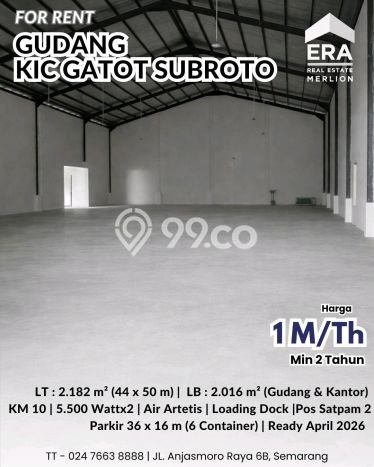 Gudang Disewakan Cepat di Semarang Barat Semarang LB 2016m2 Gudang Disewakan Cepat di Semarang Barat Semarang LB 2016m2