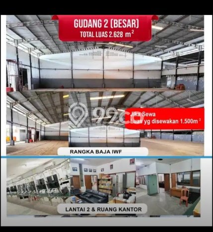Unit Gudang Dijual di Bogor Barat Bogor 3710m2 Unit Gudang Dijual di Bogor Barat Bogor 3710m2