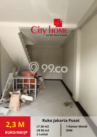 Ruko Premium di Kemayoran, Luas 56m², Lokasi Berkembang Ruko Premium di Kemayoran, Luas 56m², Lokasi Berkembang