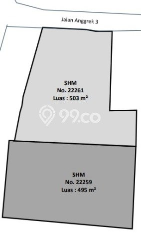 Tanah Dijual Lokasi Cimanggis, Depok dengan Luas Tanah 998m2 dan Status SHM Tanah Dijual Lokasi Cimanggis, Depok dengan Luas Tanah 998m2 dan Status SHM