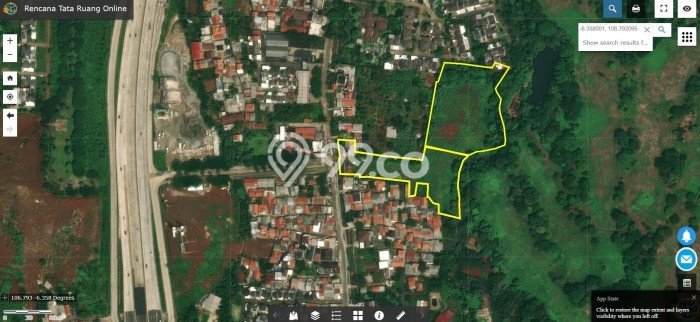 Untuk Dijual Tanah 14597m2 di Krukut, Depok Untuk Dijual Tanah 14597m2 di Krukut, Depok