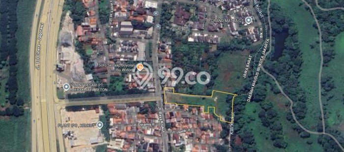 Untuk Dijual Tanah 14597m2 di Krukut, Depok Untuk Dijual Tanah 14597m2 di Krukut, Depok