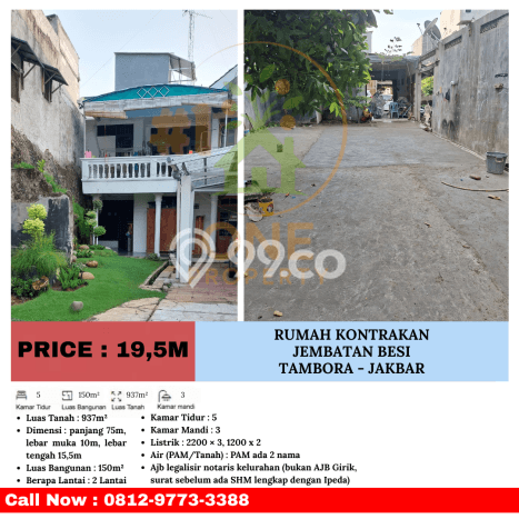 Rumah Elit Modern Tanpa Renovasi di Jembatan Besi Jakarta Barat Rumah Elit Modern Tanpa Renovasi di Jembatan Besi Jakarta Barat