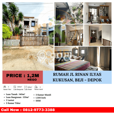 Rumah Modern Minimalis 3 Kamar Bisa Langsung Pindah di Beji Rumah Modern Minimalis 3 Kamar Bisa Langsung Pindah di Beji