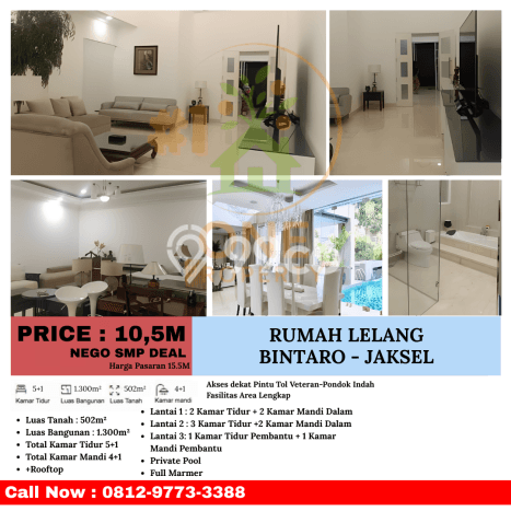 Rumah Elit Modern Siap Huni di Bintaro Jakarta Selatan Rumah Elit Modern Siap Huni di Bintaro Jakarta Selatan