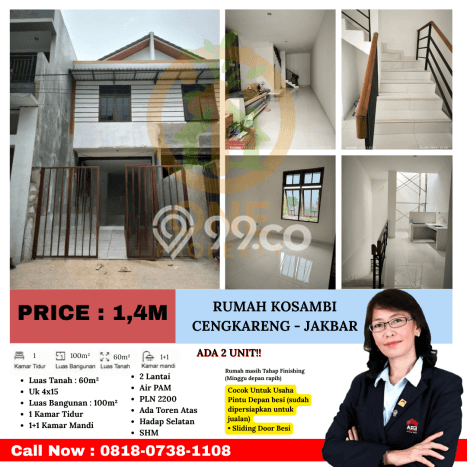 Rumah Minimalis 1 Kamar LT 60m2 di Duri Kosambi Rumah Minimalis 1 Kamar LT 60m2 di Duri Kosambi